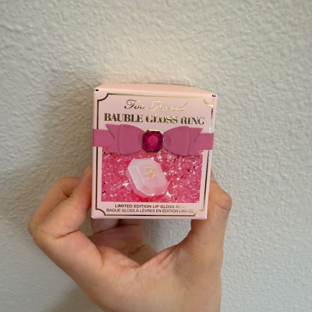 Too Faced Pink Bauble Gloss Ring